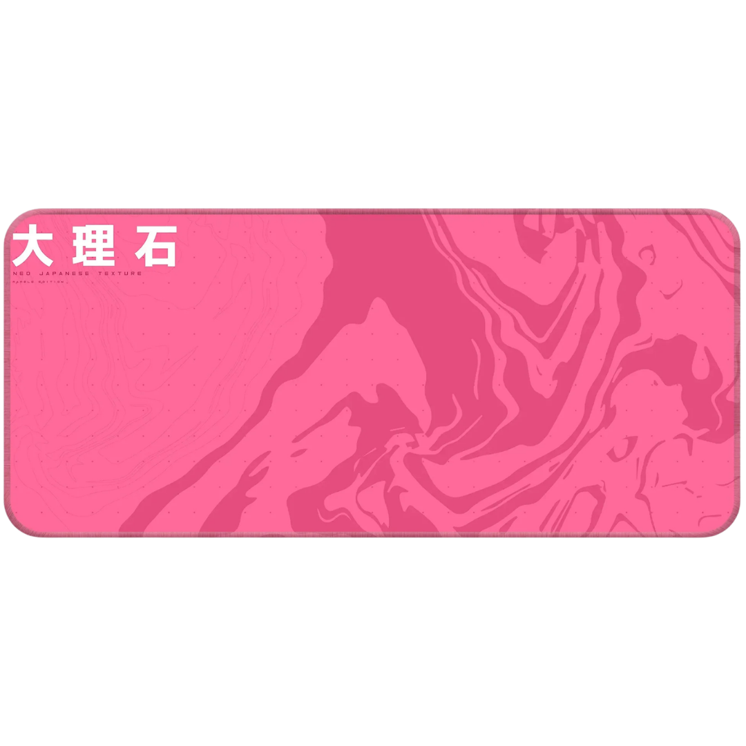 Pink and red abstract gaming mousepad neo tokyo style.